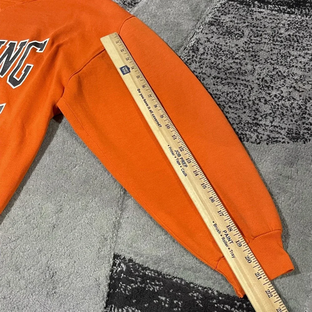 Bowling Green University Sweater Men XL Orange Russell Athletic NCAA Box Fit USA